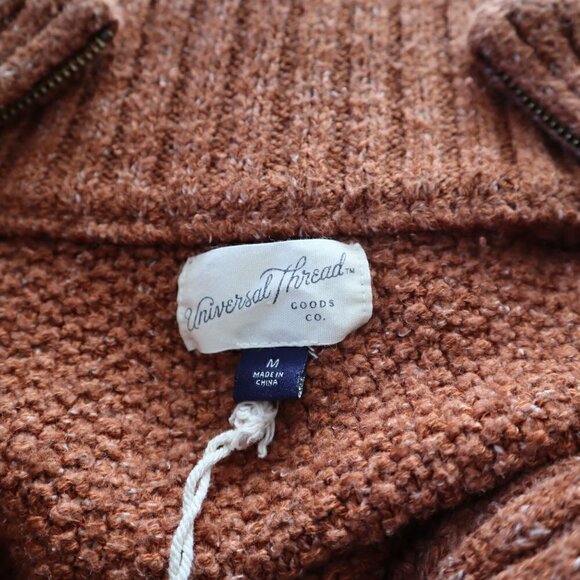 Universal Thread Burnt Orange Quarter Zip Sweater Size Medium - Picture 6 of 6